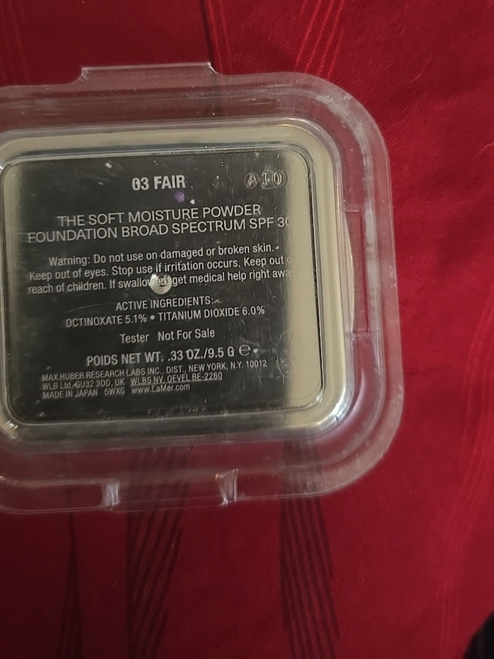 La Mer The Soft Moisture Powder Foundation (03 Fair) - Beige/Cream Compact